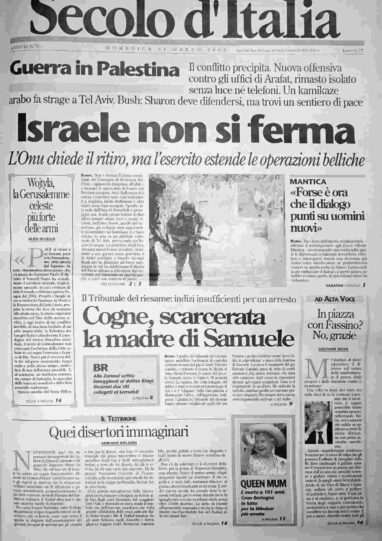 domenica 31 marzo 2002