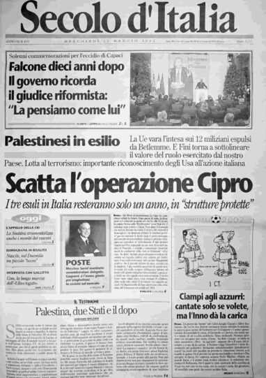 mercoledì 22 maggio 2002