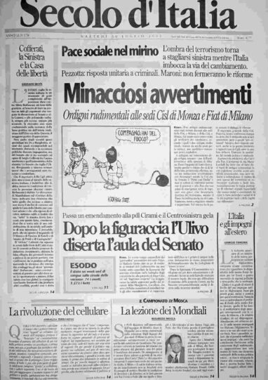 martedì 30 luglio 2002