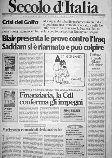 mercoledì 25 settembre 2002