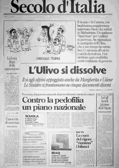 venerdì 4 ottobre 2002