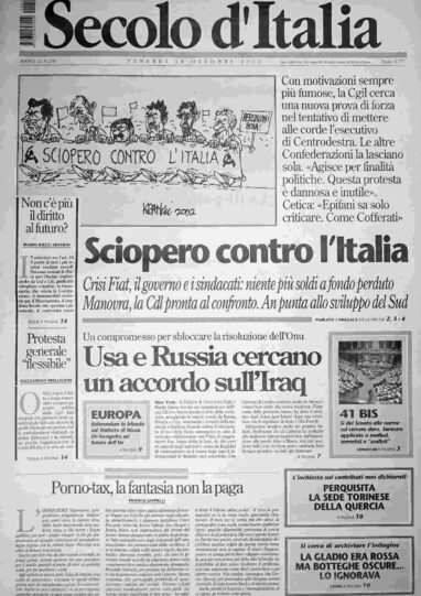 venerdì 18 ottobre 2002