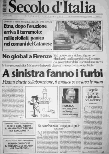 mercoledì 30 ottobre 2002