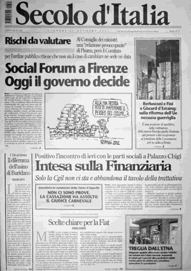 giovedì 31 ottobre 2002