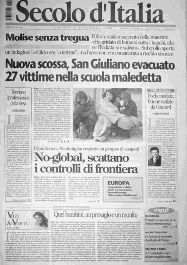 sabato 2 novembre 2002