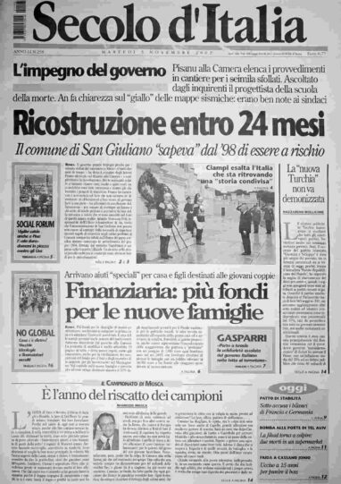 martedì 5 novembre 2002