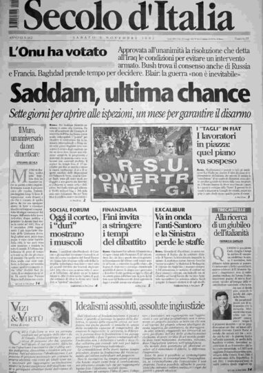 sabato 9 novembre 2002
