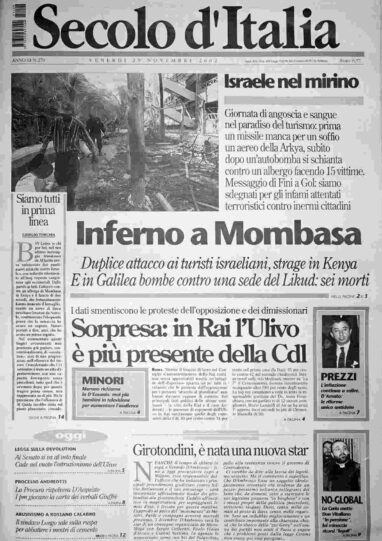 venerdì 29 novembre 2002
