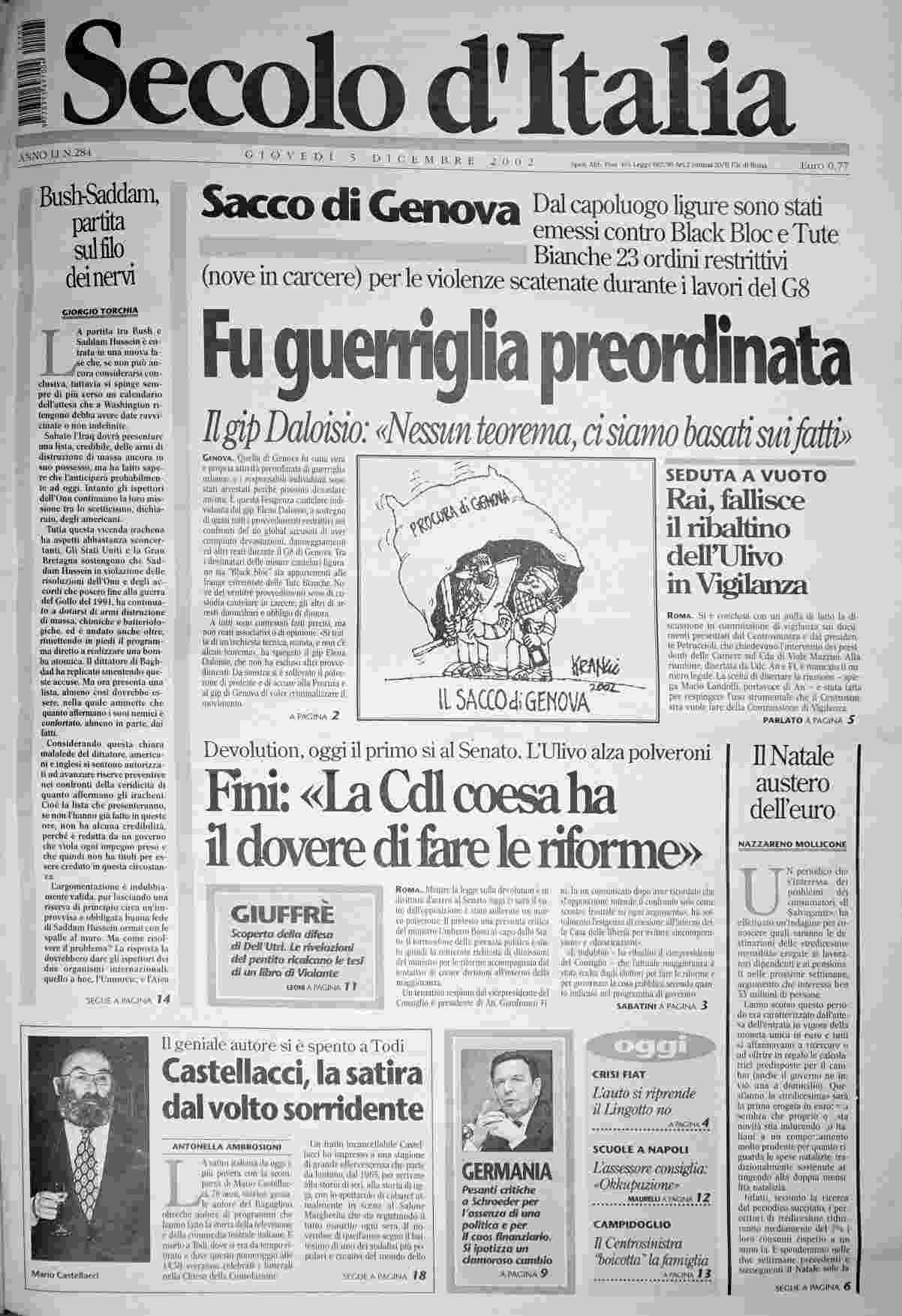 giovedì 5 dicembre 2002