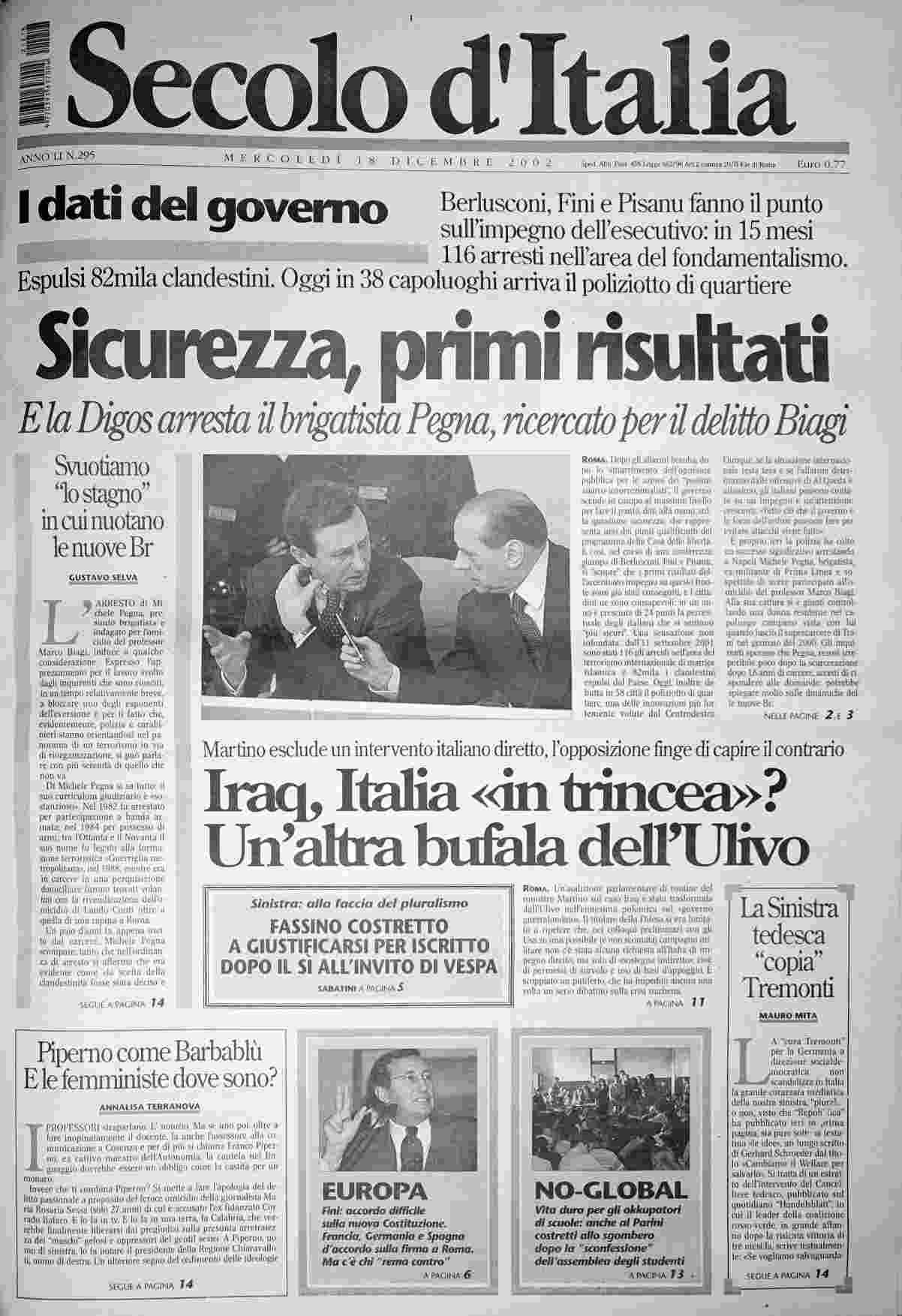 mercoledì 18 dicembre 2002