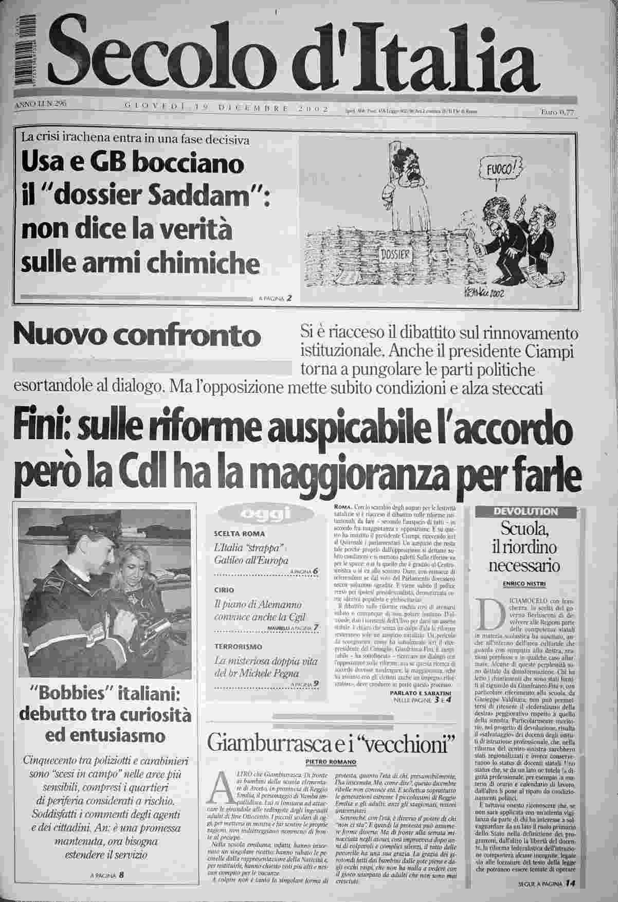 giovedì 19 dicembre 2002