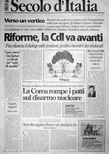 sabato 11 gennaio 2003