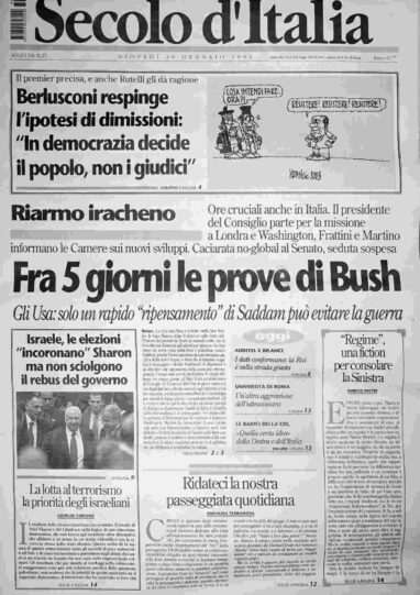 giovedì 30 gennaio 2003