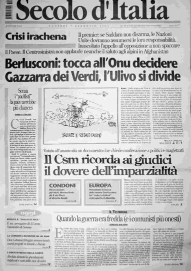 venerdì 7 febbraio 2003
