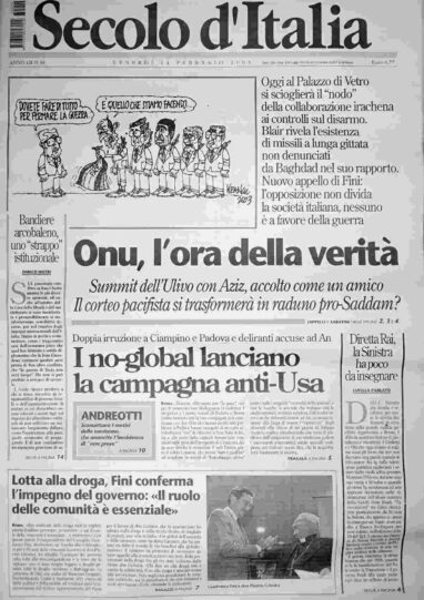 venerdì 14 febbraio 2003