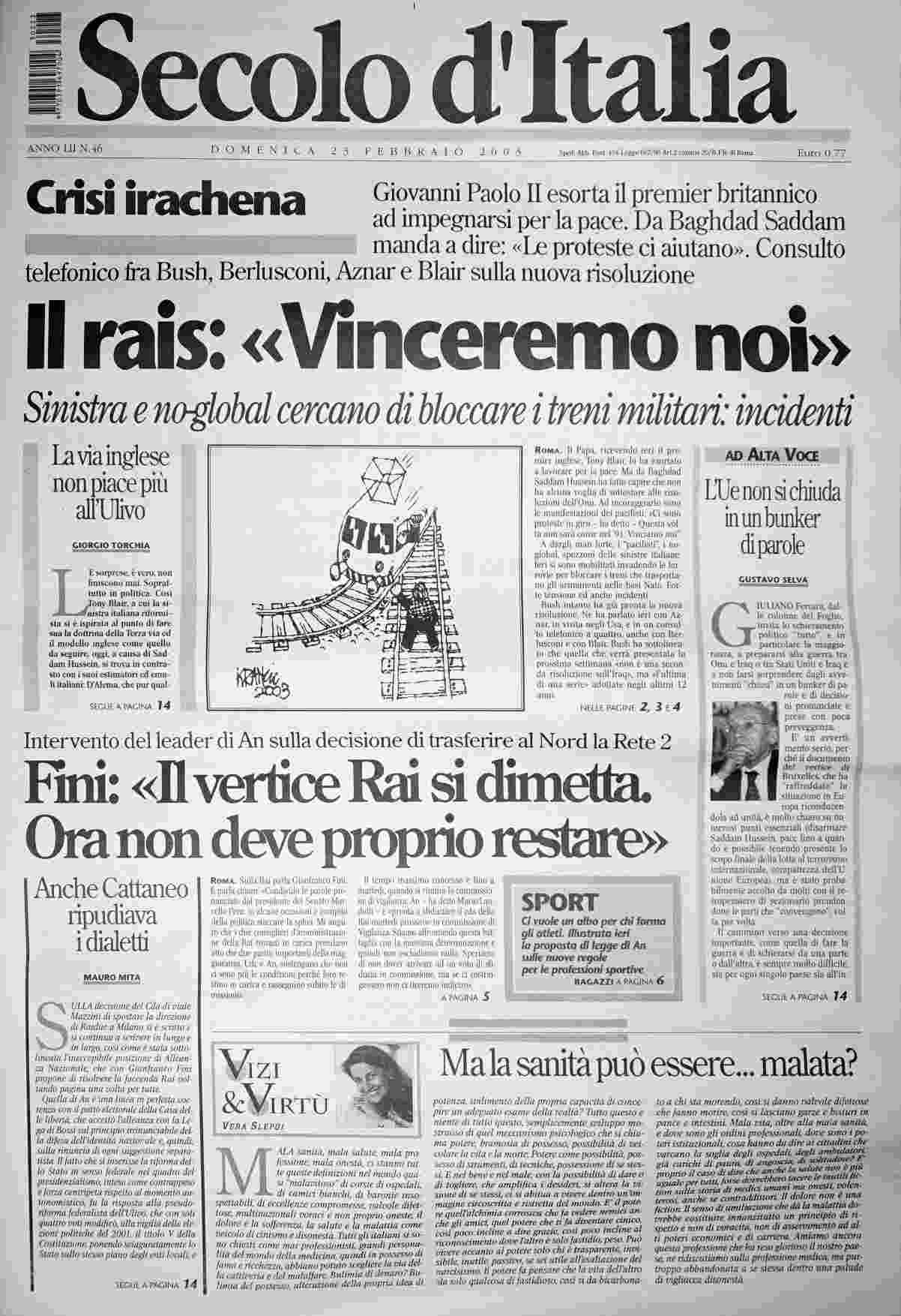 domenica 23 febbraio 2003