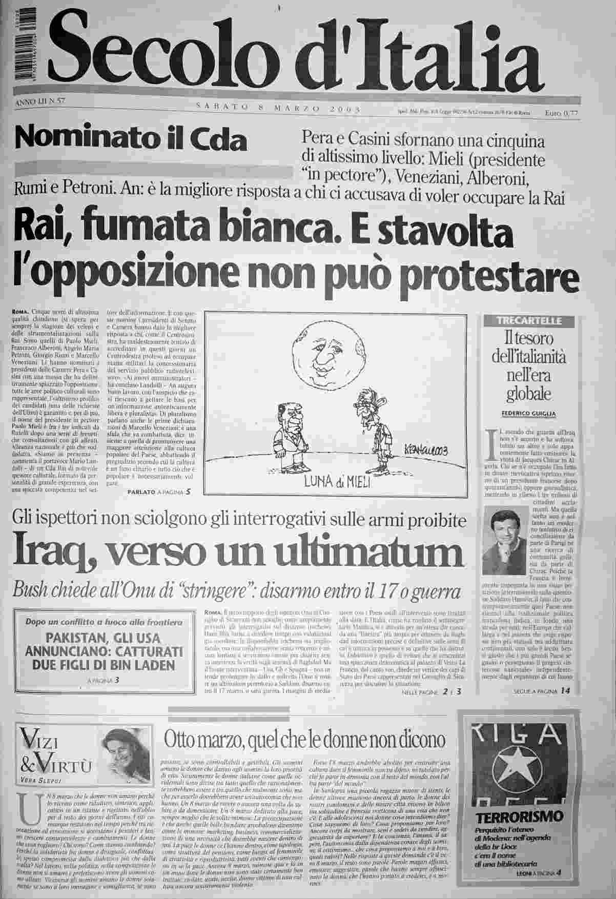 sabato 8 marzo 2003