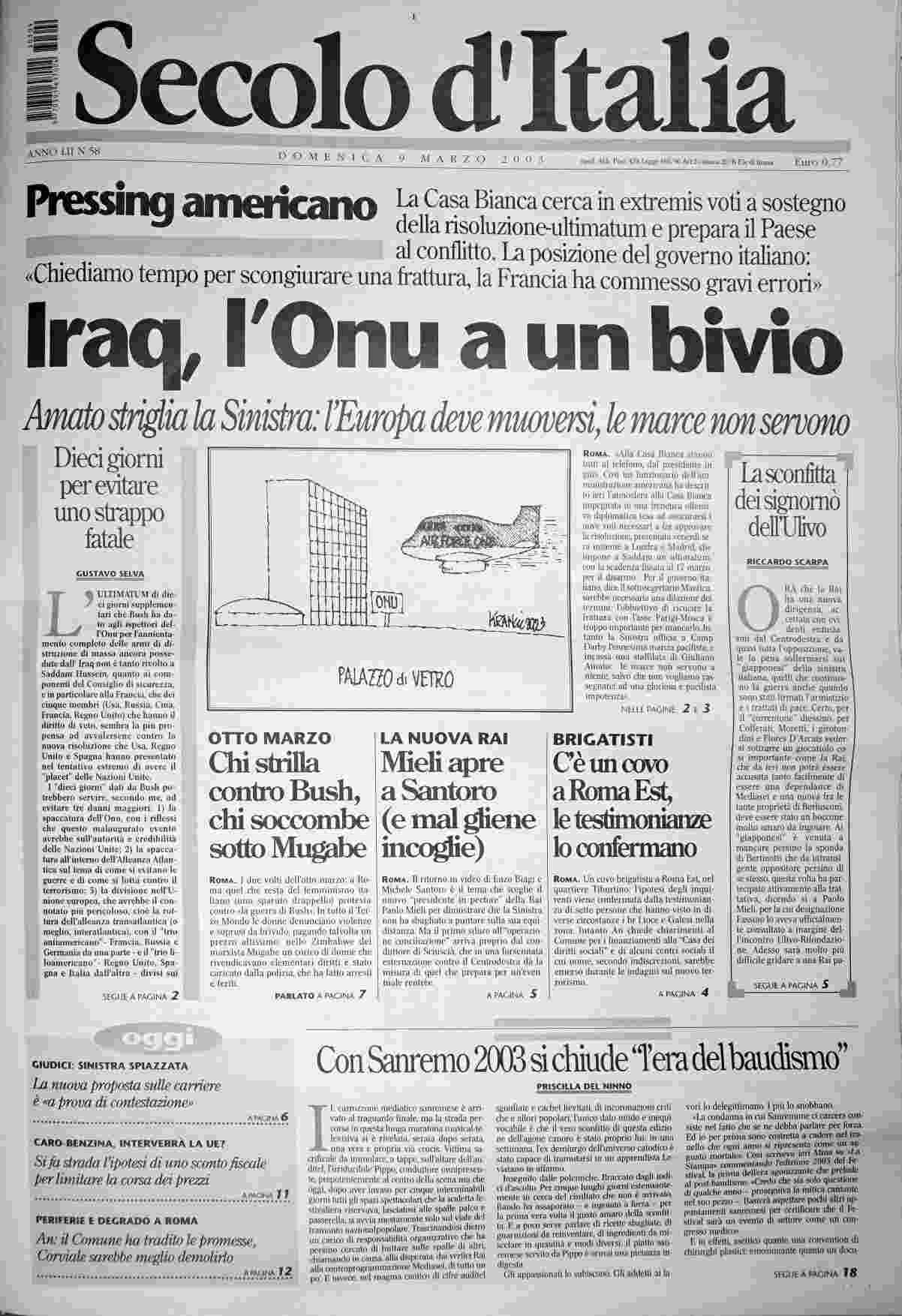 domenica 9 marzo 2003