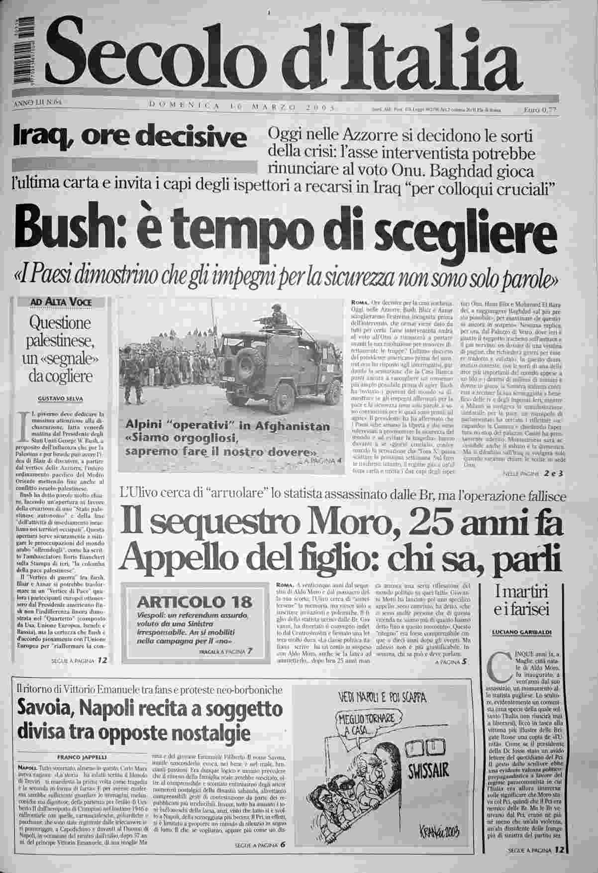 domenica 16 marzo 2003