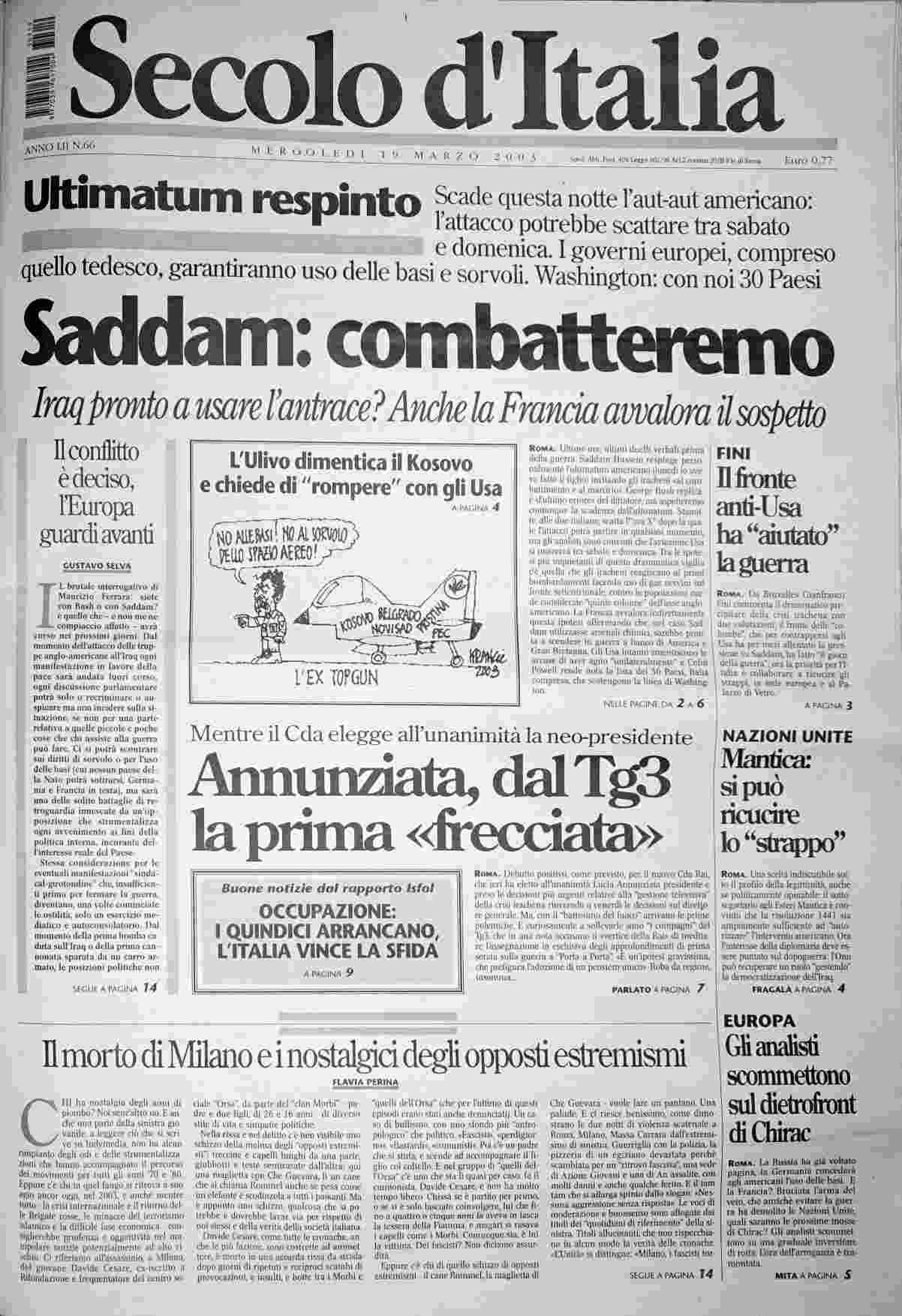 mercoledì 19 marzo 2003