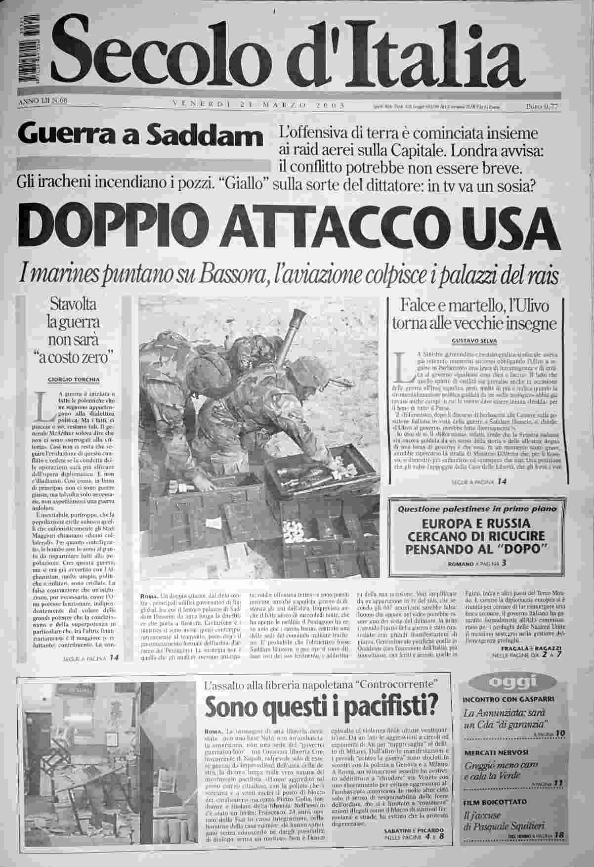 venerdì 21 marzo 2003