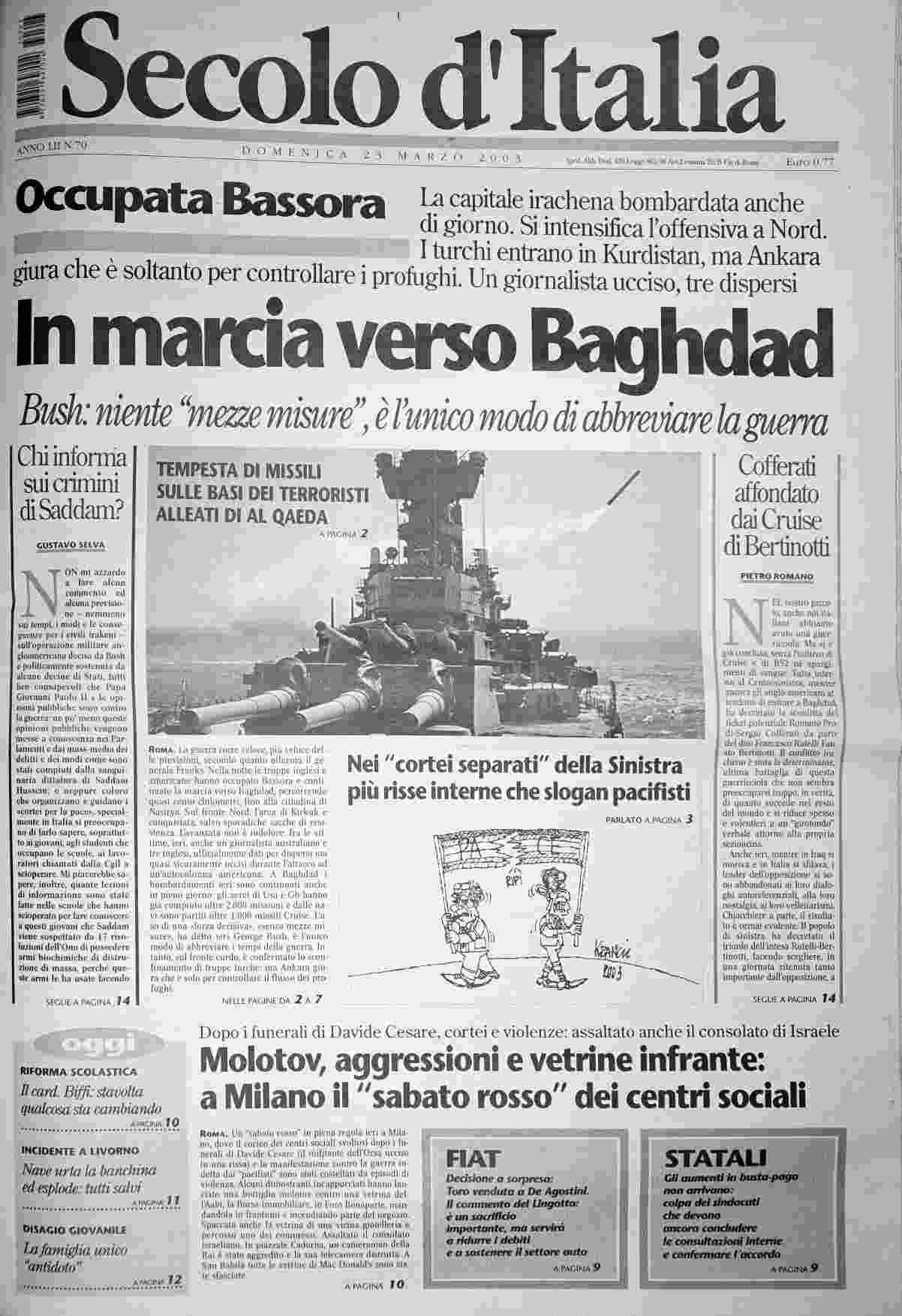 domenica 23 marzo 2003