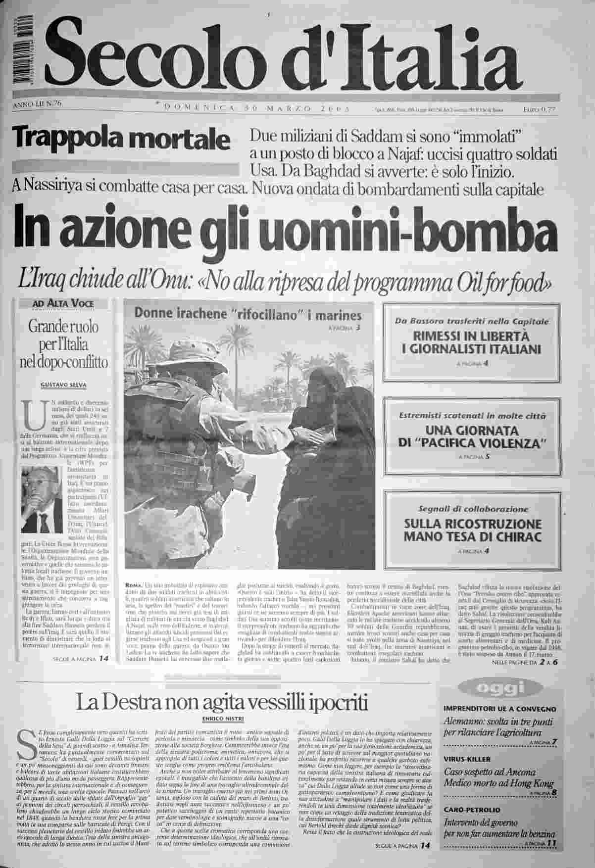 domenica 30 marzo 2003