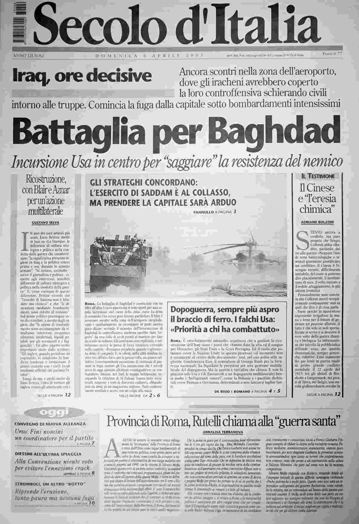 domenica 6 aprile 2003