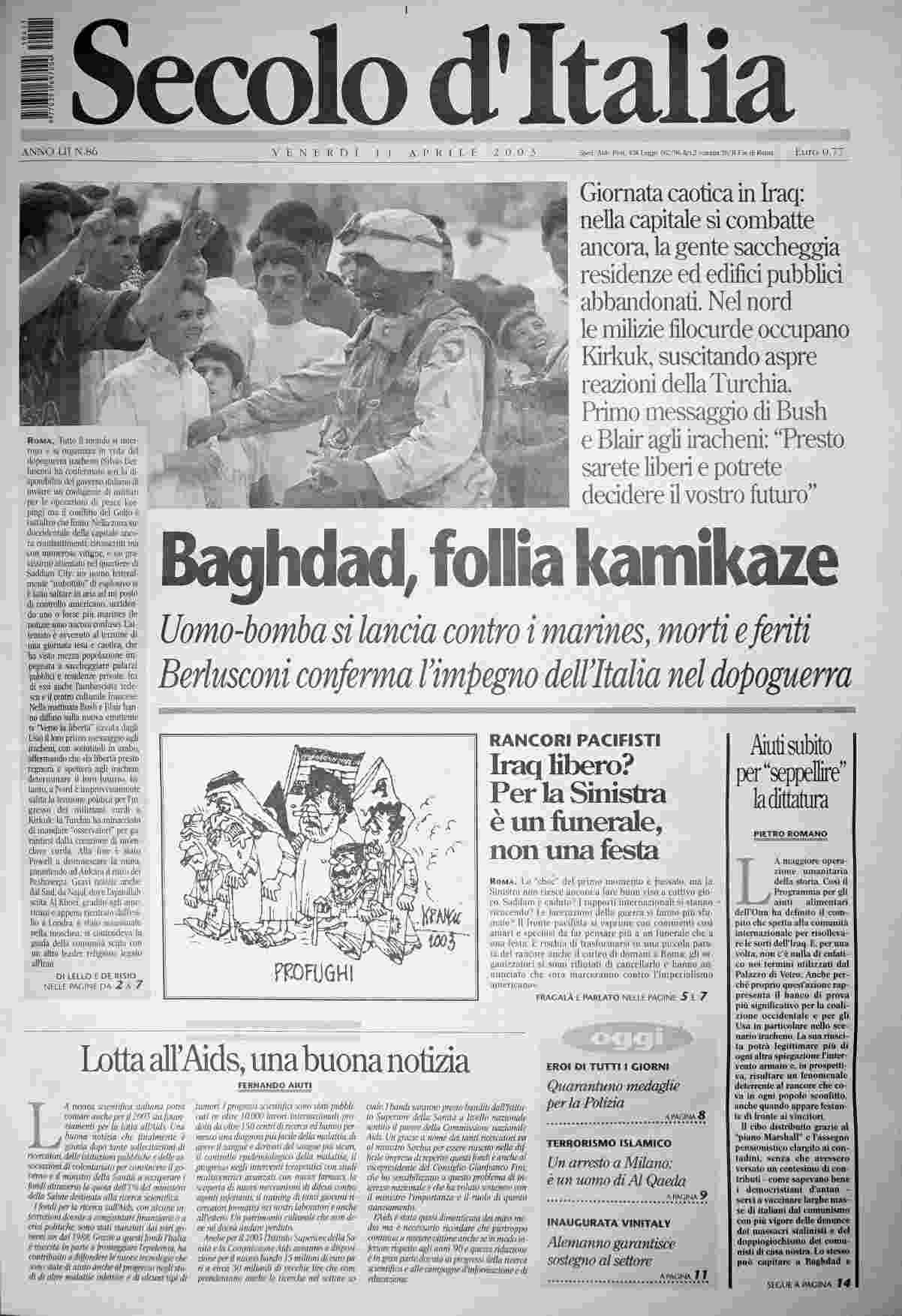 venerdì 11 aprile 2003