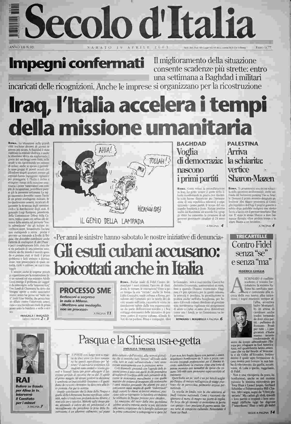 sabato 19 aprile 2003