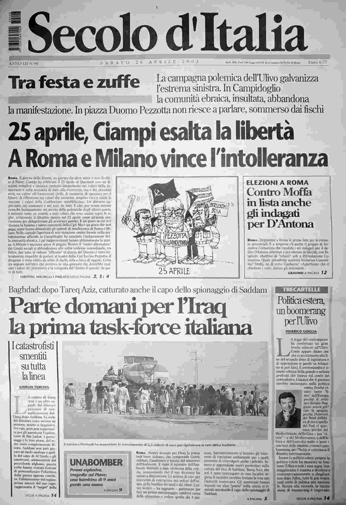 sabato 26 aprile 2003