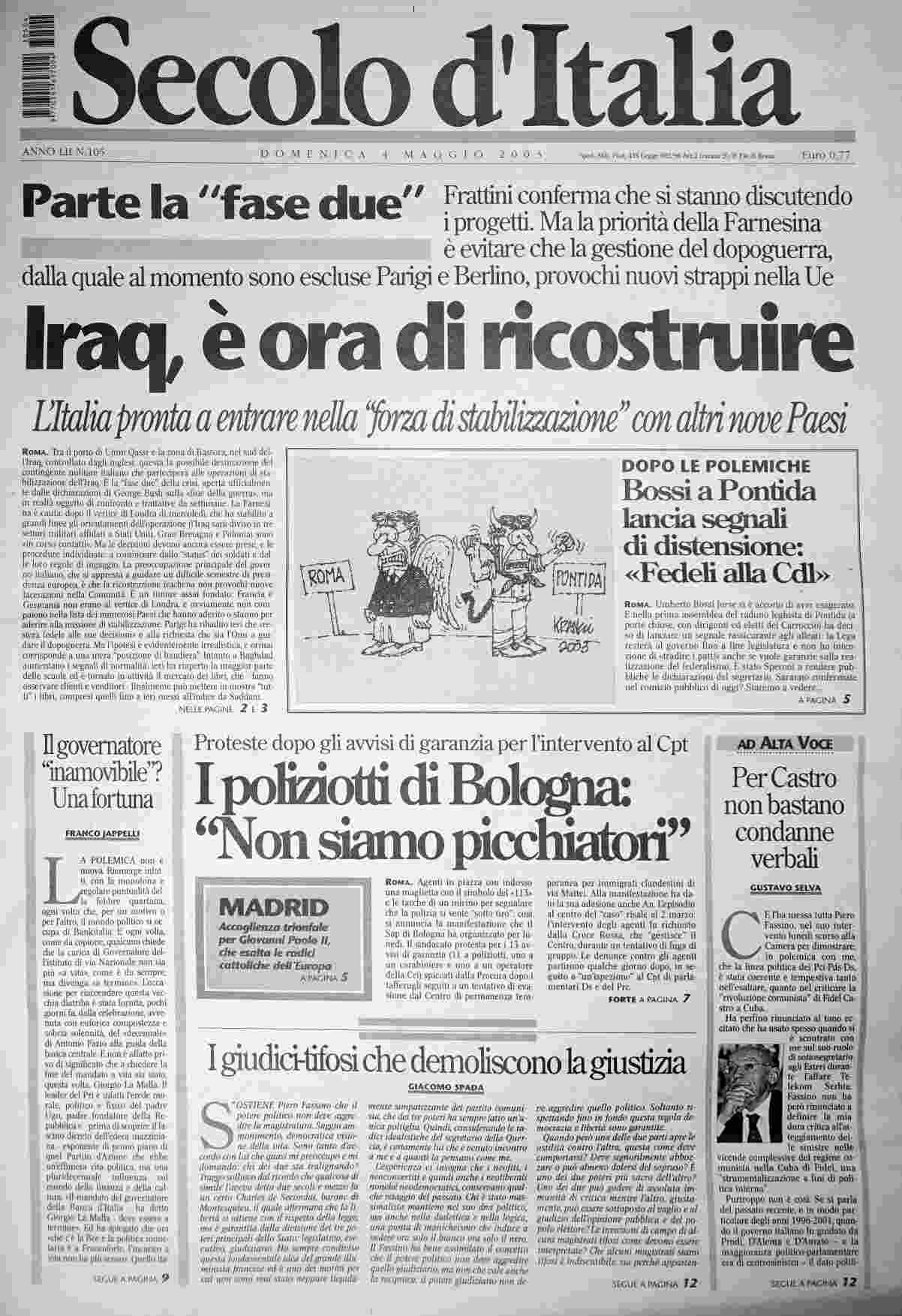 domenica 4 maggio 2003