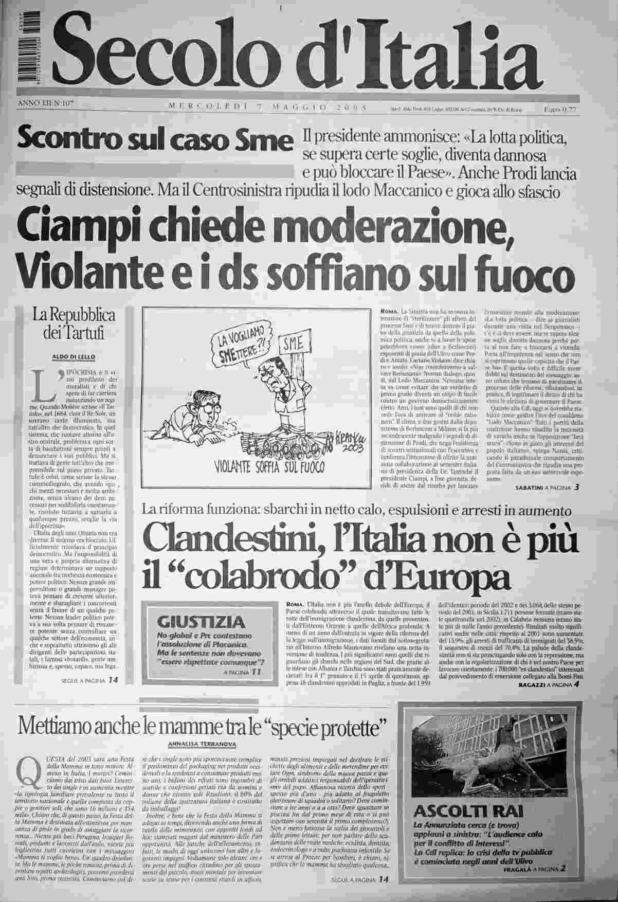 mercoledì 7 maggio 2003