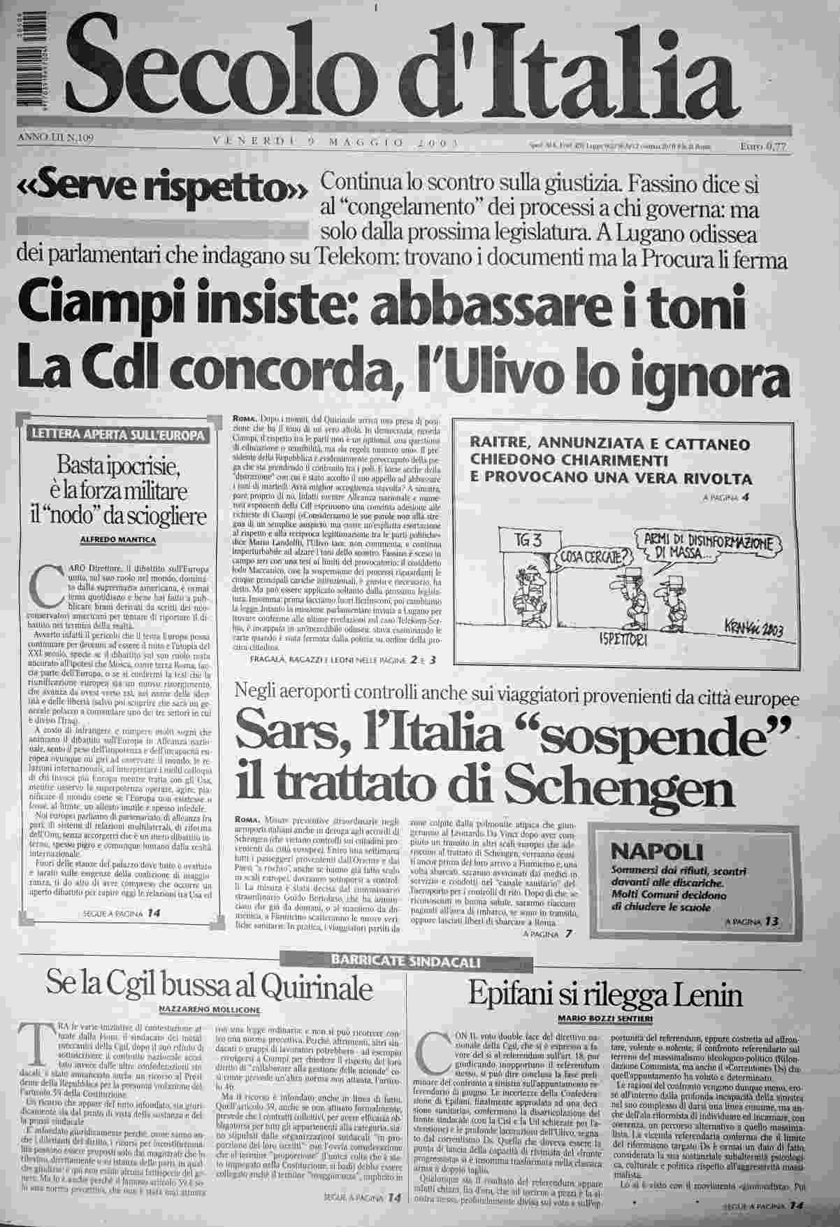 venerdì 9 maggio 2003
