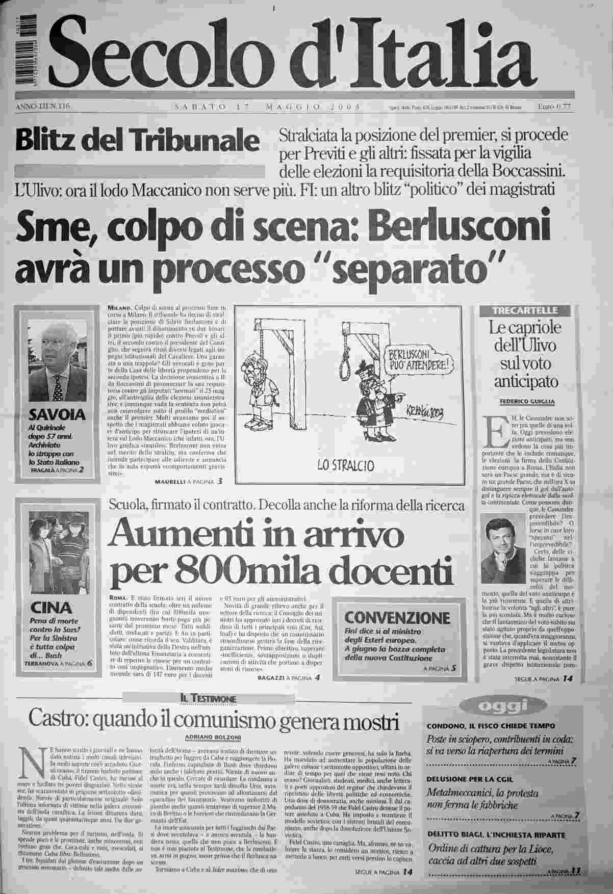sabato 17 maggio 2003
