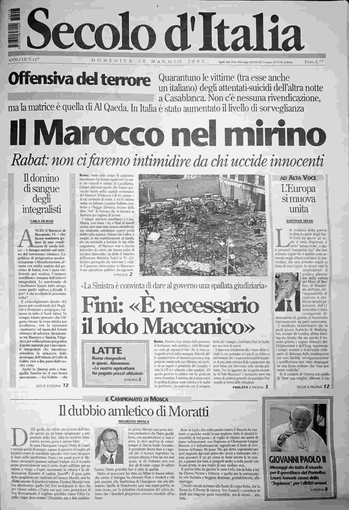 domenica 18 maggio 2003