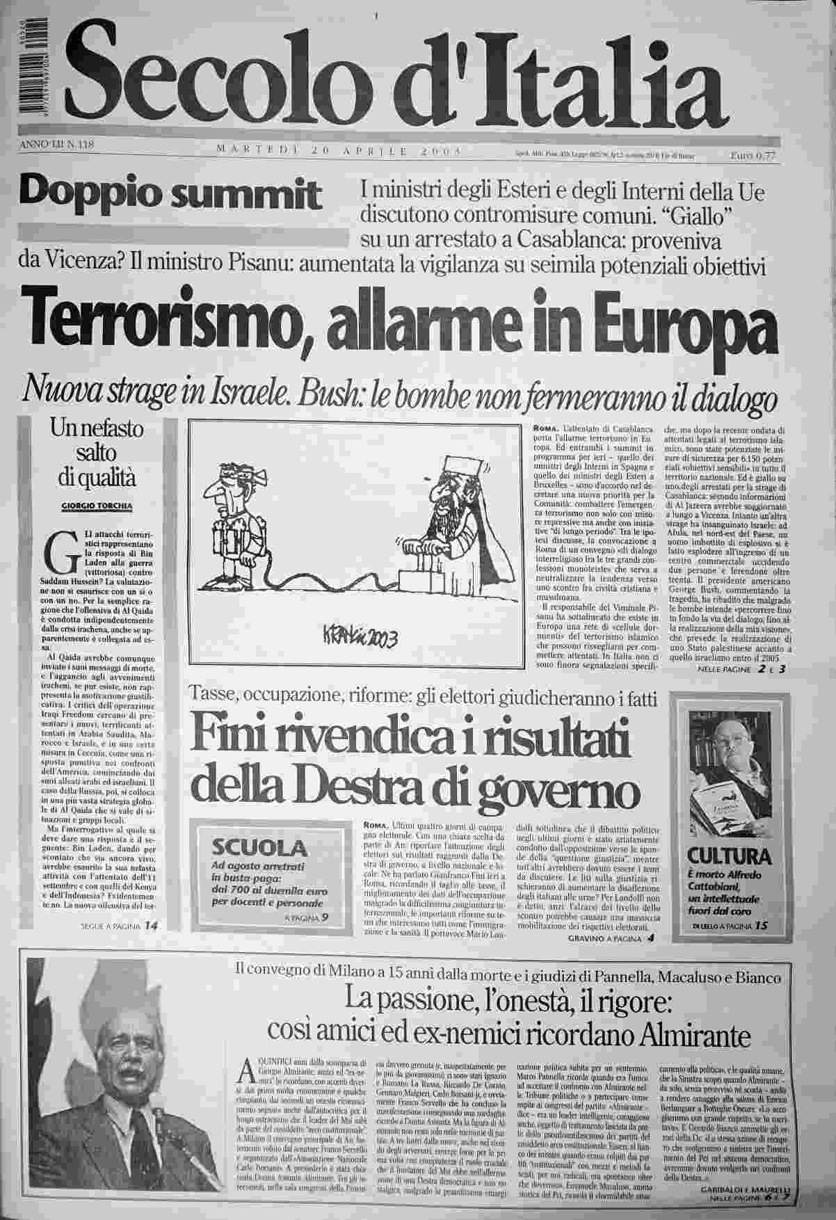 martedì 20 maggio 2003