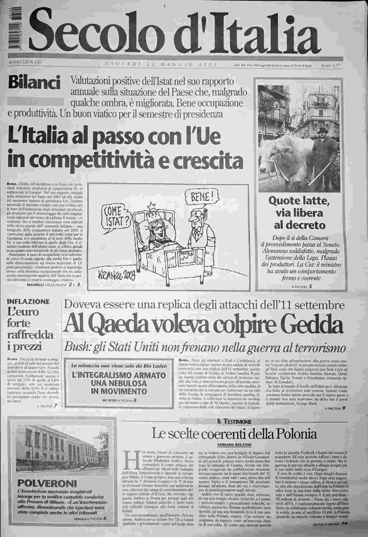 giovedì 22 maggio 2003