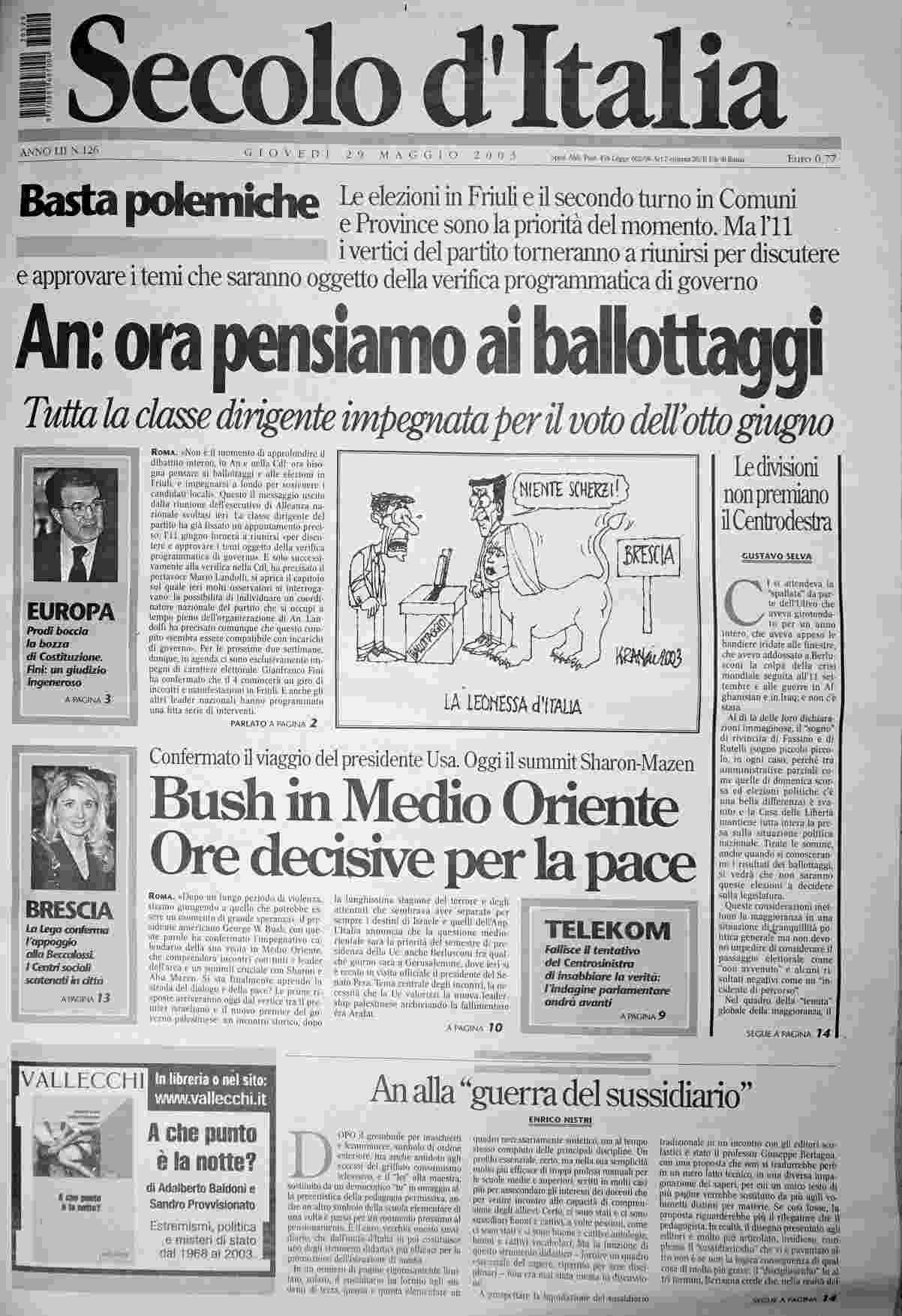 giovedì 29 maggio 2003
