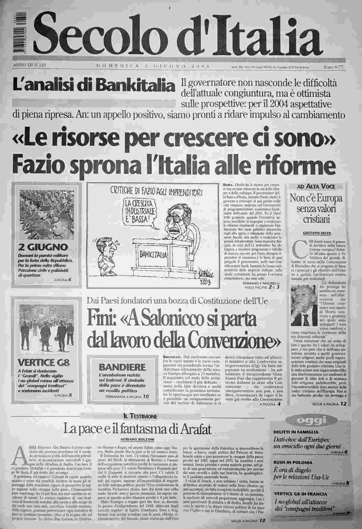 domenica 1 giugno 2003