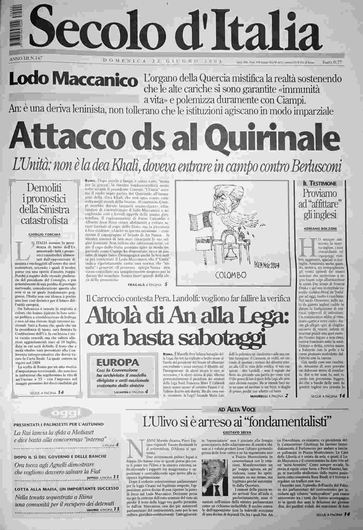 domenica 22 giugno 2003