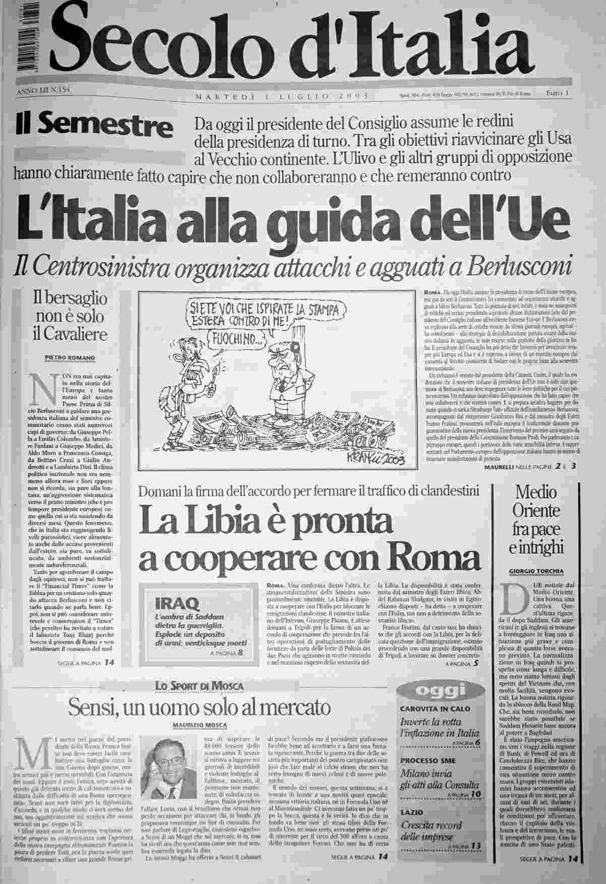 martedì 1 luglio 2003