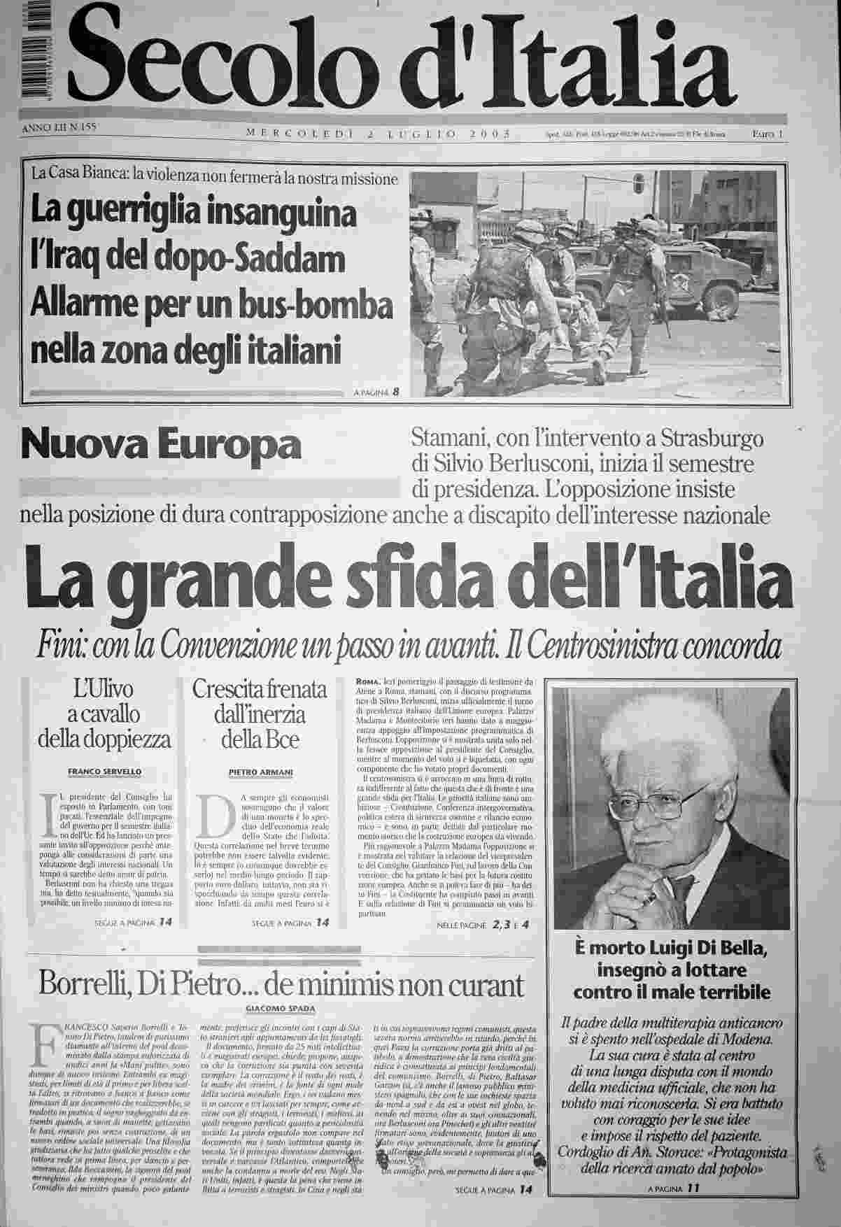 mercoledì 2 luglio 2003