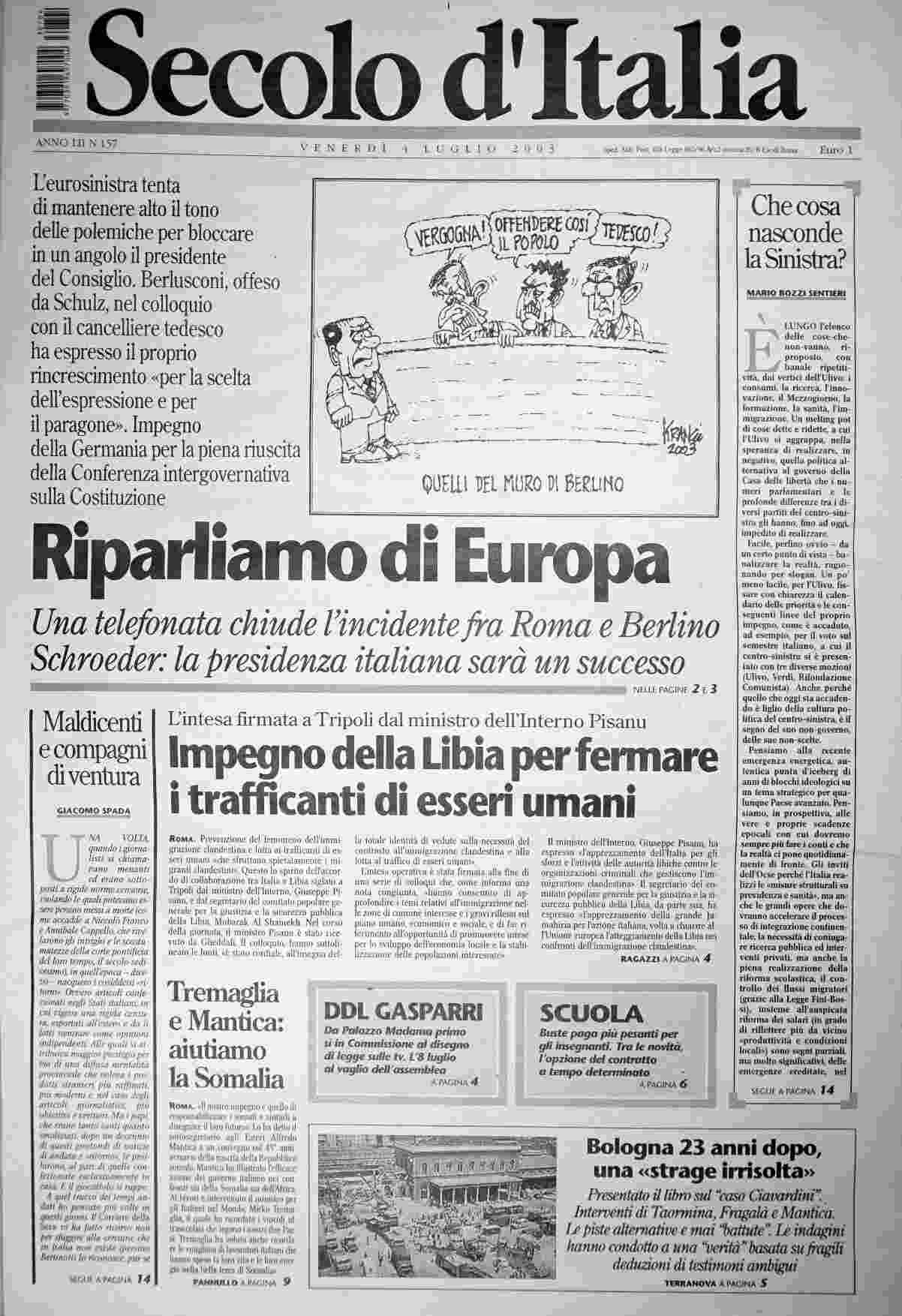 venerdì 4 luglio 2003