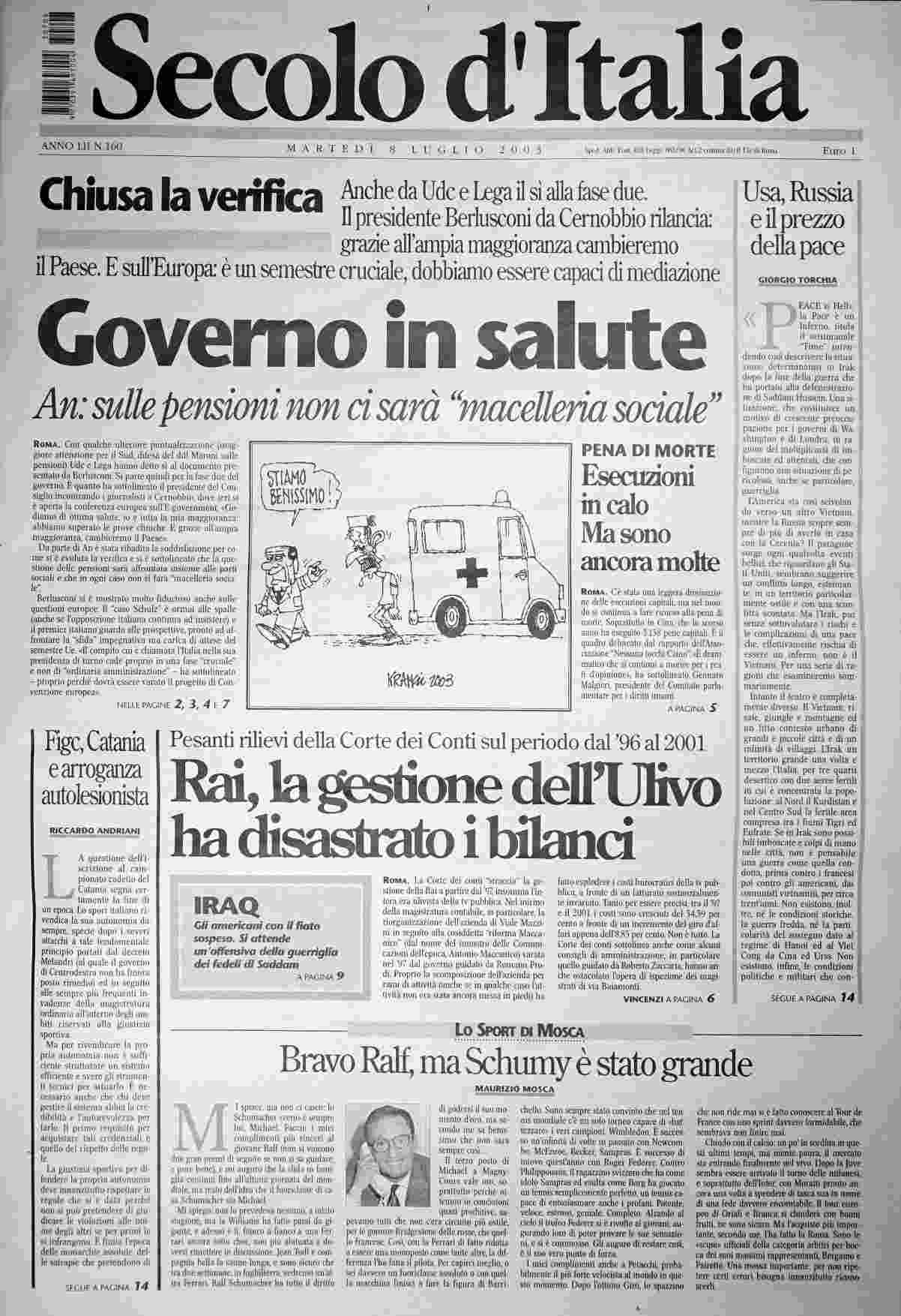 martedì 8 luglio 2003