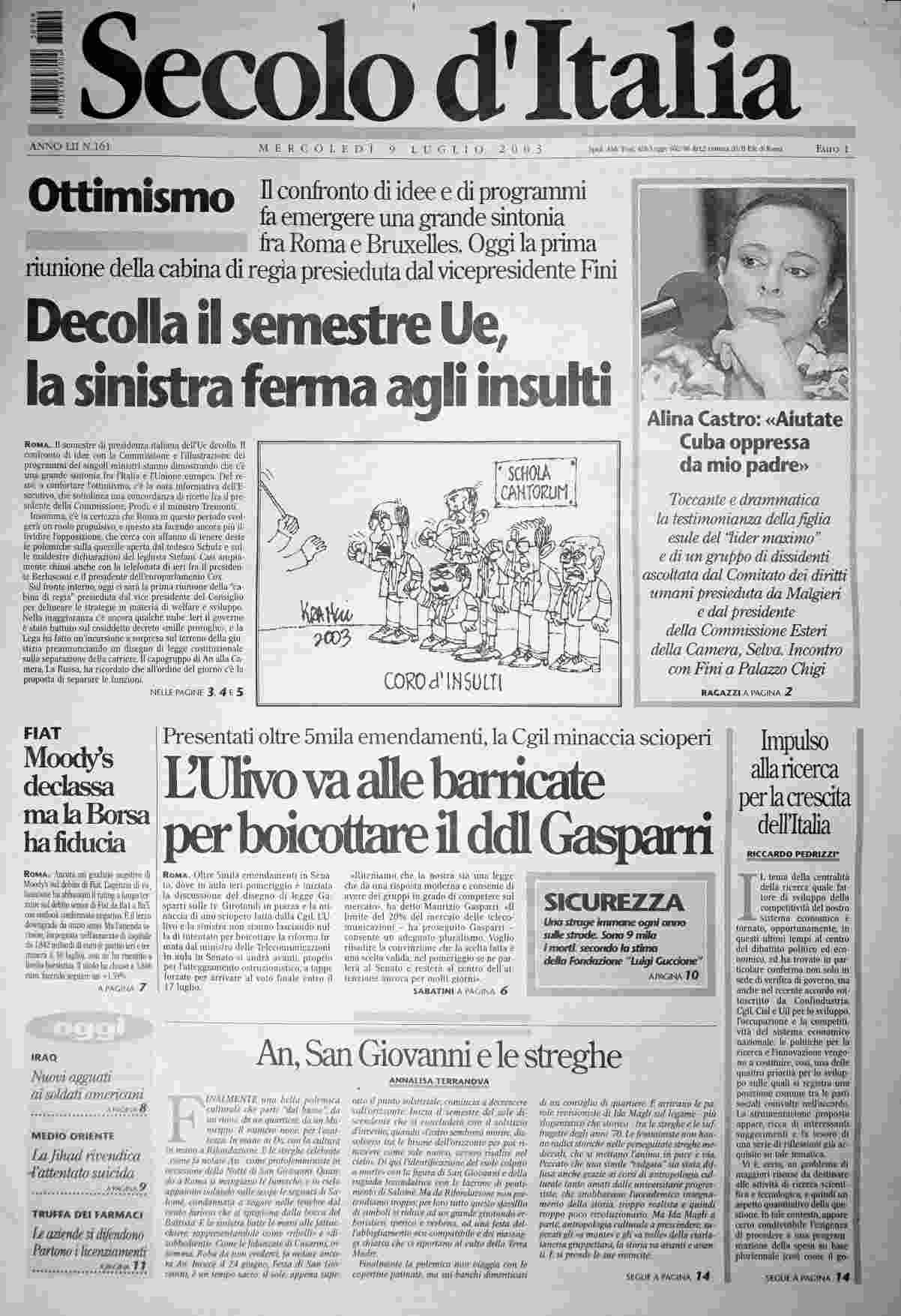 mercoledì 9 luglio 2003