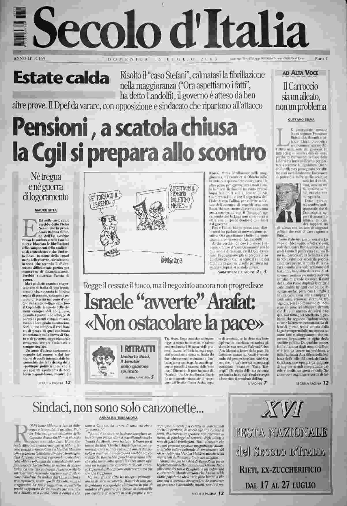 domenica 13 luglio 2003