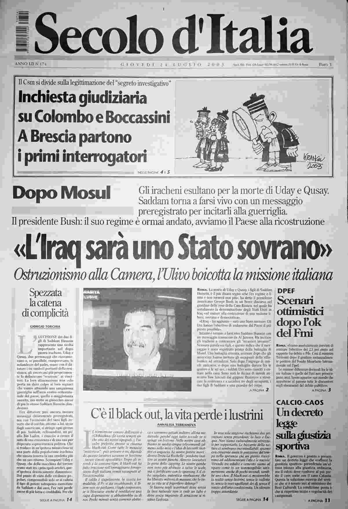 giovedì 24 luglio 2003