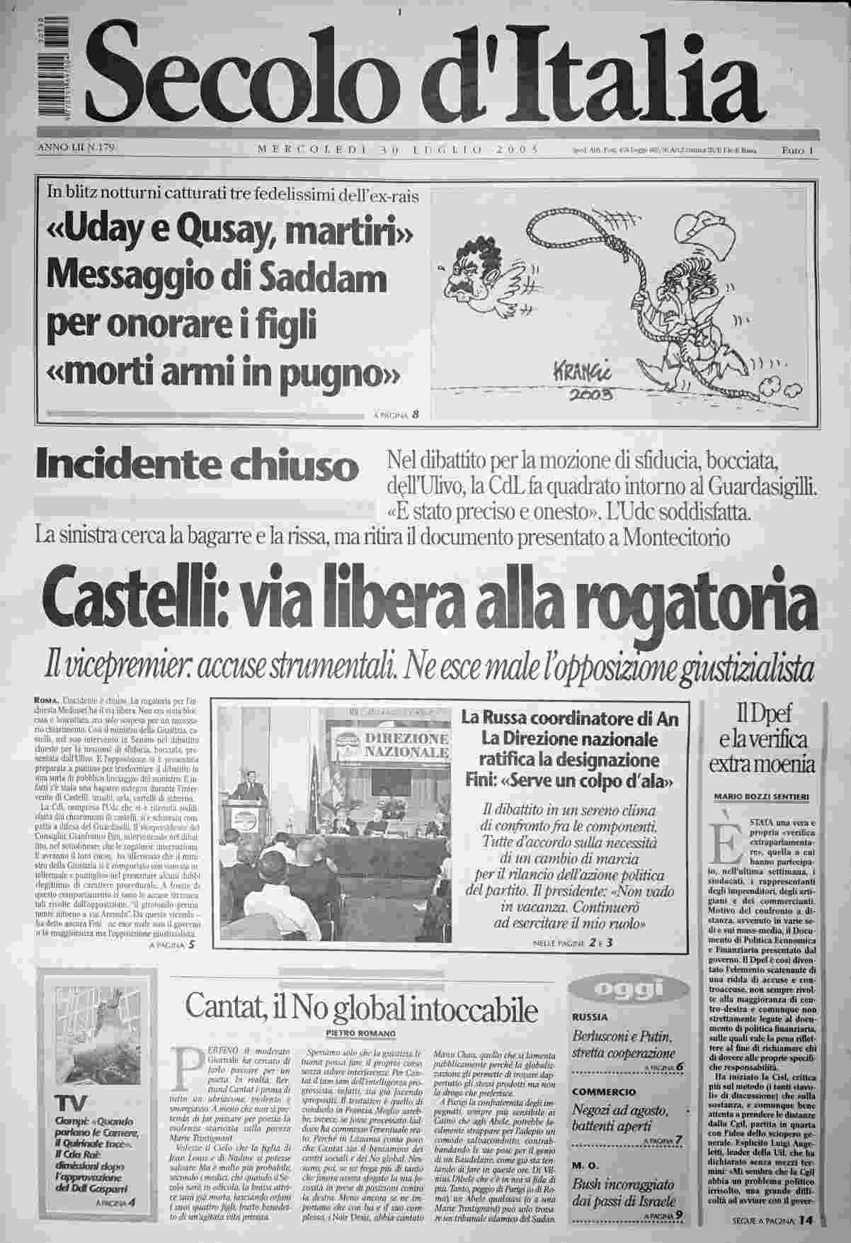 mercoledì 30 luglio 2003