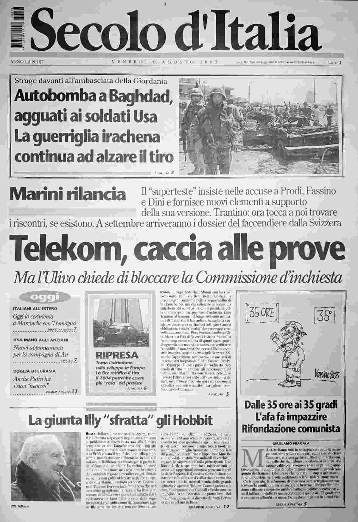 venerdì 8 agosto 2003